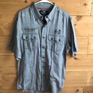 Harley-Davidson Performance short sleeve button up